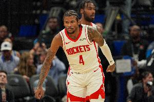 开云体育账号注册-首次季后赛之旅!杰伦-格林:我对此很兴奋 这都关乎比赛细节